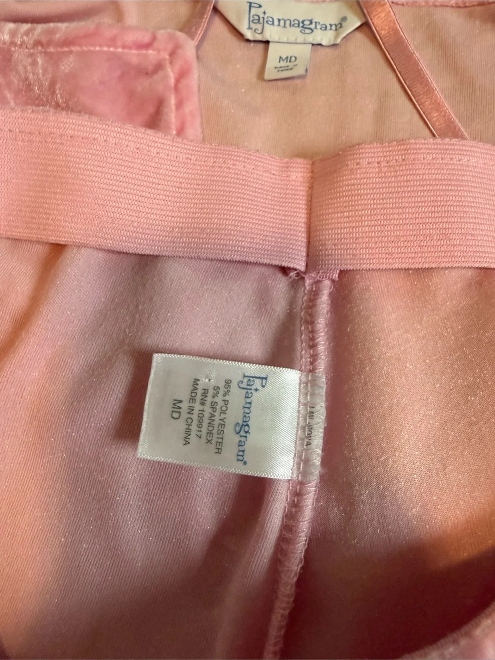 Pajamagram Pink Velour Matching Pajama Set Size Medium